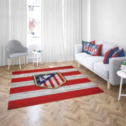 Atletico de Madrid La Liga Football Team Rug 2