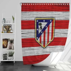 Atletico de Madrid La Liga Football Team Shower Curtain