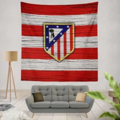 Atletico de Madrid La Liga Football Team Tapestry