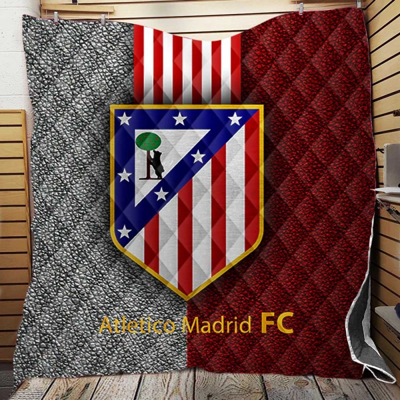 Atletico de Madrid Popular Spanish Football Club Quilt Blanket