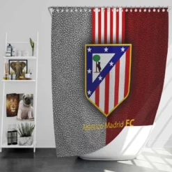 Atletico de Madrid Popular Spanish Football Club Shower Curtain