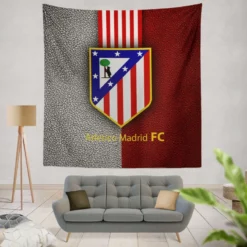Atletico de Madrid Popular Spanish Football Club Tapestry