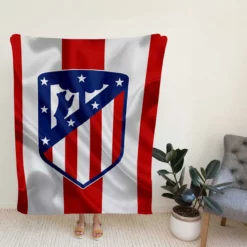 Atletico de Madrid Professional Spanish Football Club Fleece Blanket