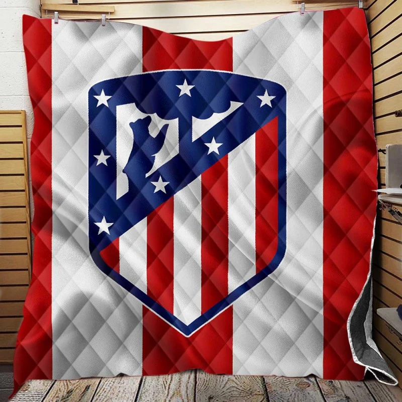 Atletico de Madrid Professional Spanish Football Club Quilt Blanket