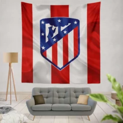 Atletico de Madrid Professional Spanish Football Club Tapestry