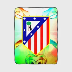 Atletico de Madrid Top Ranked Spanish Football Club Fleece Blanket 1