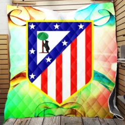Atletico de Madrid Top Ranked Spanish Football Club Quilt Blanket