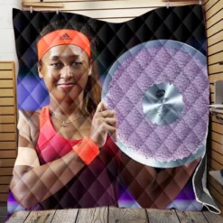 Australian Open Tennis Player Naomi Osaka Quilt Blanket