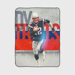 Awarded American Football Player Tom Brady Fleece Blanket 1