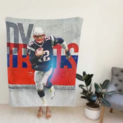 Awarded American Football Player Tom Brady Fleece Blanket