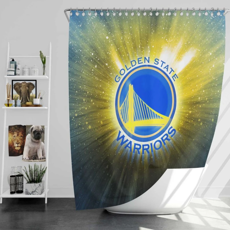 Awarded Basketball NBA Team Golden State Warriors Shower Curtain