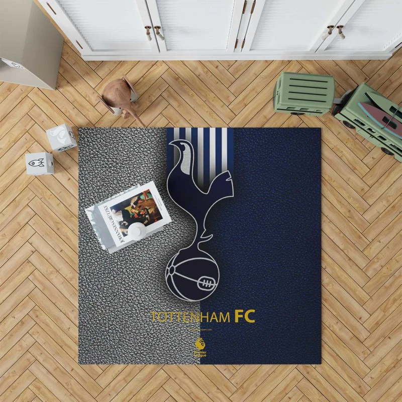 Awarded English Football Team Tottenham Logo Rug