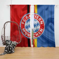Awarded Football Club FC Bayern Munich Window Curtain
