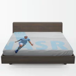 Awarded French Soccer Player Samir Nasri Fitted Sheet 1