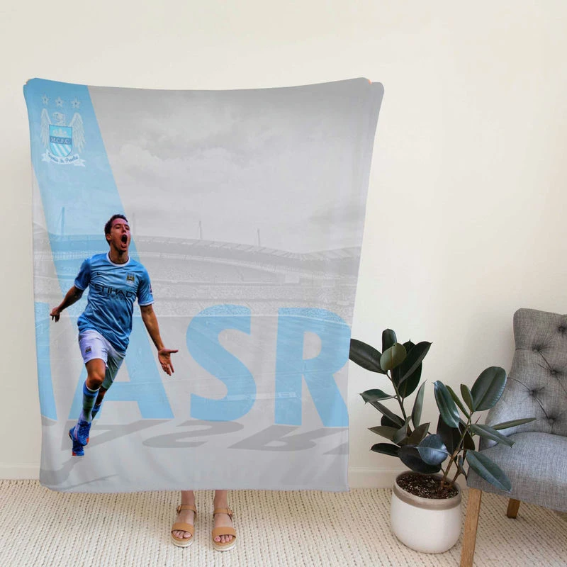 Awarded French Soccer Player Samir Nasri Fleece Blanket