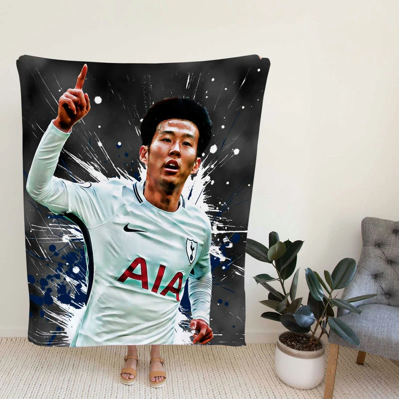 Awarded Korean Player Son Heung Min Fleece Blanket