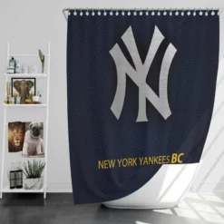 Awarded MLB Baseball Club New York Yankees Shower Curtain