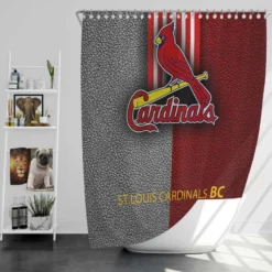 Awarded MLB Club St Louis Cardinals Shower Curtain