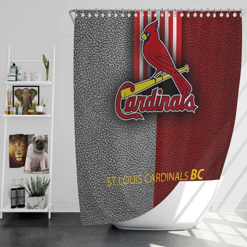 Awarded MLB Club St Louis Cardinals Shower Curtain