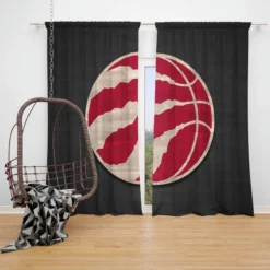 Awarded NBA Basketball Club Toronto Raptors Window Curtain