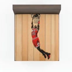 Awarded NBA Basketball Player Michael Jordan Fitted Sheet