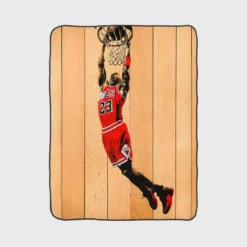 Awarded NBA Basketball Player Michael Jordan Fleece Blanket 1
