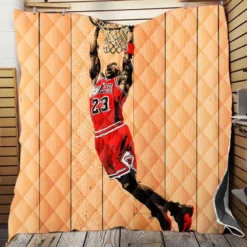 Awarded NBA Basketball Player Michael Jordan Quilt Blanket