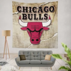 Awarded NBA Basketball Team Chicago Bulls Tapestry