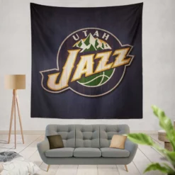 Awarded NBA Basketball Team Utah Jazz Tapestry