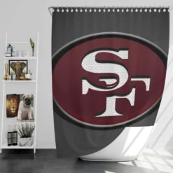 Awarded NFL Football Club San Francisco 49ers Shower Curtain