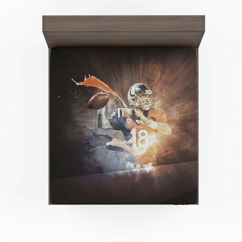 Awarded NFL Football Player Peyton Manning Fitted Sheet