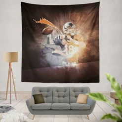 Awarded NFL Football Player Peyton Manning Tapestry