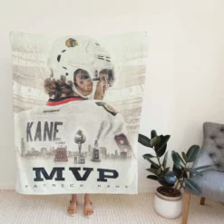 Awarded NHL Hockey Player Patrick Kane Fleece Blanket