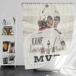 Awarded NHL Hockey Player Patrick Kane Shower Curtain