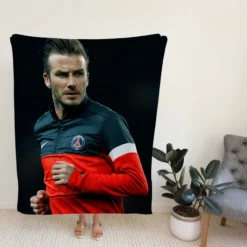 Awarded PSG Football Player David Beckham Fleece Blanket