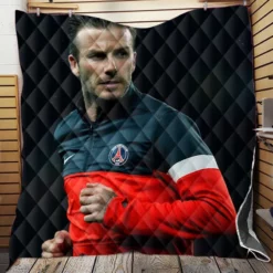 Awarded PSG Football Player David Beckham Quilt Blanket