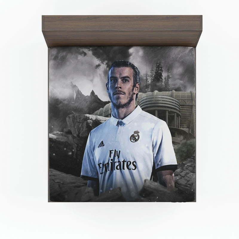 Awarded Real madrid Soccer Player Gareth Bale Fitted Sheet