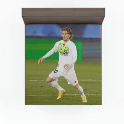 Awarded Soccer Player Luka Modric Fitted Sheet