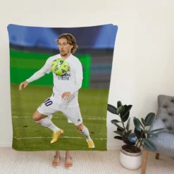 Awarded Soccer Player Luka Modric Fleece Blanket