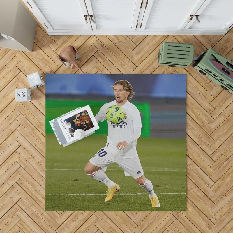 Awarded Soccer Player Luka Modric Rug