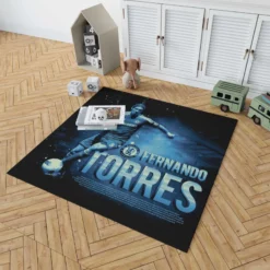 Awarded Spanish Football Player Fernando Torres Rug 1