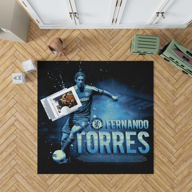 Awarded Spanish Football Player Fernando Torres Rug