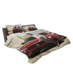 Awesome David Beckham with Red Car Bedding Set 2