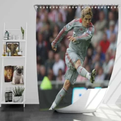 Awesome Liverpool Fernando Torres Shower Curtain