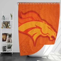 Awesome NFL Team Denver Broncos Shower Curtain