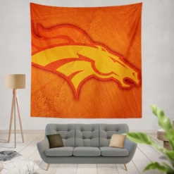Awesome NFL Team Denver Broncos Tapestry