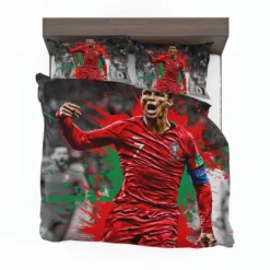 Ballon d Or Soccer Player Cristiano Ronaldo Bedding Set 1