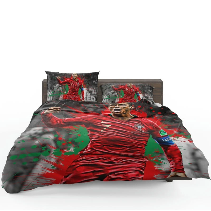 Ballon d Or Soccer Player Cristiano Ronaldo Bedding Set