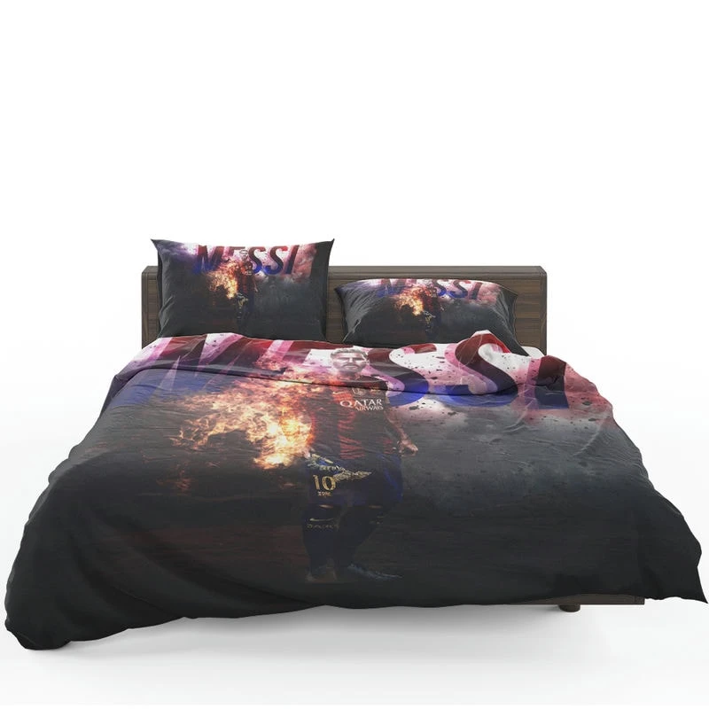 Barca Captain Lionel Messi Football Player Bedding Set