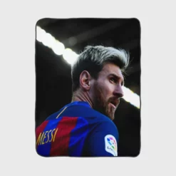 Barca LaLiga Football Player Lionel Messi Fleece Blanket 1